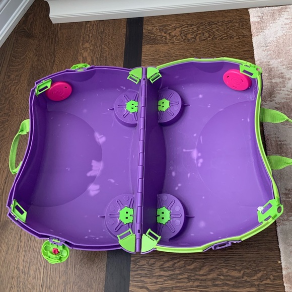 MELISSA & DOUG Trunki Ride On Luggage Hardshell Children’s Pink Purple unisex - Picture 2 of 16